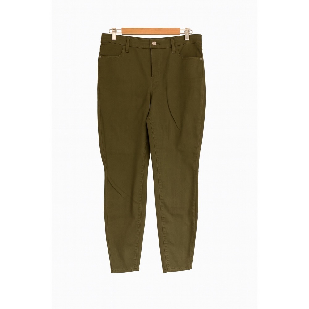 Talbots Olive Green Jeggings Jeans Size 12 Stretch Skinny Pants Equestrian Fall
